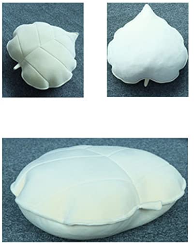 plush pillow leaf pillow floor pillow fun plush cushion decorative throw pillow reading pillow Seat Car Cushion (50 x 50 cm, Green)