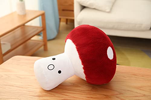 Hynbasea 3D Creative Plush Pillows Mushroom Cute Surprised Mushrooms Throw Pillow (Small (7"))
