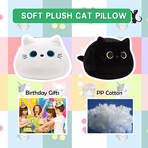 Tocwick 40×28cm Cat Plush Toys Stuffed Animals Gifts Cute Pillows Cotton Car Home Decorations Black