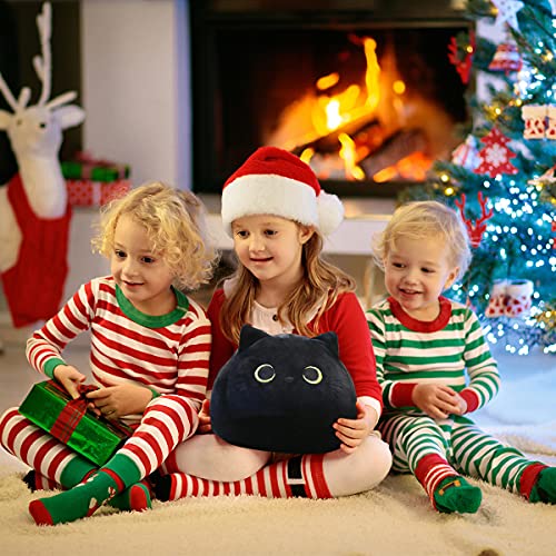 Tocwick 40×28cm Cat Plush Toys Stuffed Animals Gifts Cute Pillows Cotton Car Home Decorations Black