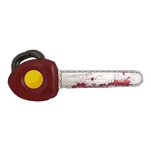 Henbrandt Inflatable Bloody Chainsaw 71cm Blow Up Chain Saw Halloween Prop Fancy Dress Accessories Horror Movie Night Party Decoration Trick or Treat Favour for Kids and Adults
