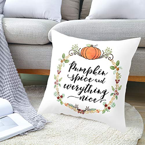 Set of 4 Halloween Pillow Covers Themed Party Pillow Case Cushion Covers Linen Home Decorations(Style A, One size)