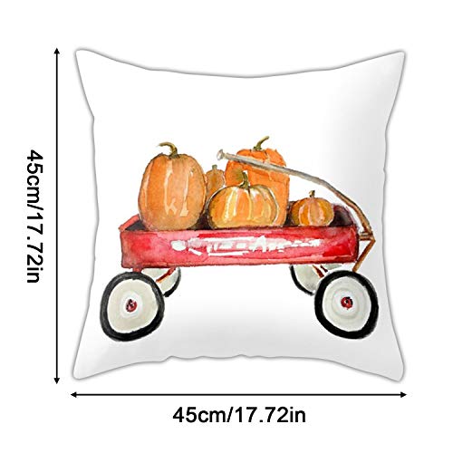 Set of 4 Halloween Pillow Covers Themed Party Pillow Case Cushion Covers Linen Home Decorations(Style A, One size)