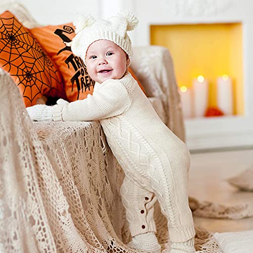 Jetclutch 4 Pieces Halloween Pillow Covers,18 x 18 Inch Halloween Pillow Case Spider Pumpkin Printed Pillow Cover for Sofa Bed Home Farmhouse Halloween Party