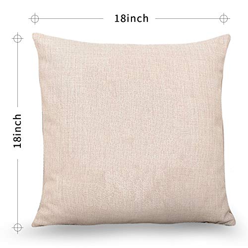 Whaline Happy Halloween Pillow Cover Pumpkin Spider Web Pillow Case Black Linen Throw Cushion Cover Cushion Cases for Home Office Halloween Sofa Bed Decoration, 18" x 18" (4Pcs)