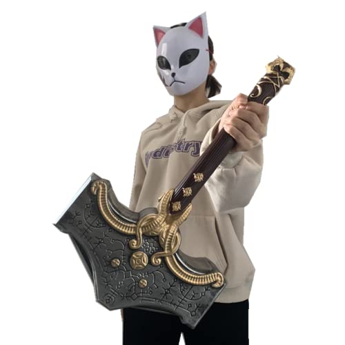 damdos Halloween Props Hammers for God-War Leviathan Kratos Cosplay Hammer Weapon Birthday Xmas Gifts, 44cm Length