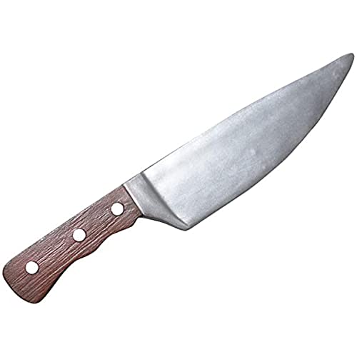PARTYGEARS Halloween Foam Weapon Fake Butcher Knife Toy Brown 32CM