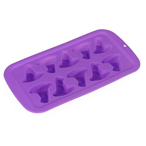 Amosfun Halloween Witch Hat Chocolate Molds Candy Molds Silicone Ice Mold Bake Tool (Random Color)