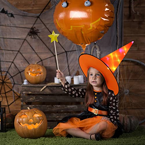 VEYLIN Witch Hat, Witches Hat Kids Witches Hats for Women Halloween Costume Halloween Fancy Dress Accessory