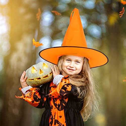 VEYLIN Witch Hat, Witches Hat Kids Witches Hats for Women Halloween Costume Halloween Fancy Dress Accessory