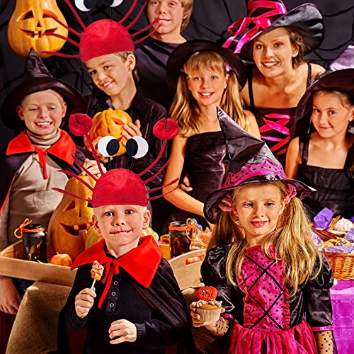Lifreer Crab Hat, Adjustable Red Crab Hat Costume Fancy Hats + Red Wine Bow Tie for Halloween Christmas Easter Party Decoration Adult Boys Girls