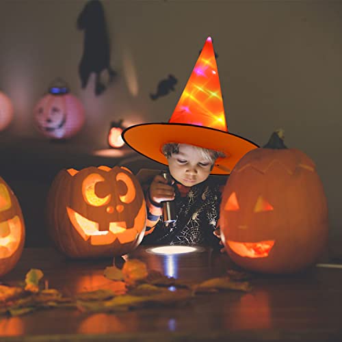 VEYLIN Witch Hat, Witches Hat Kids Witches Hats for Women Halloween Costume Halloween Fancy Dress Accessory