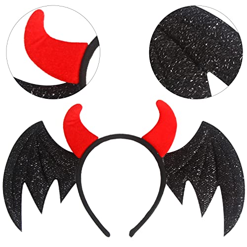 DERAYEE 6 PCS Halloween Headbands, Halloween Costume Cosplay Headbands Halloween Fancy Dress Prop for Party Supplies