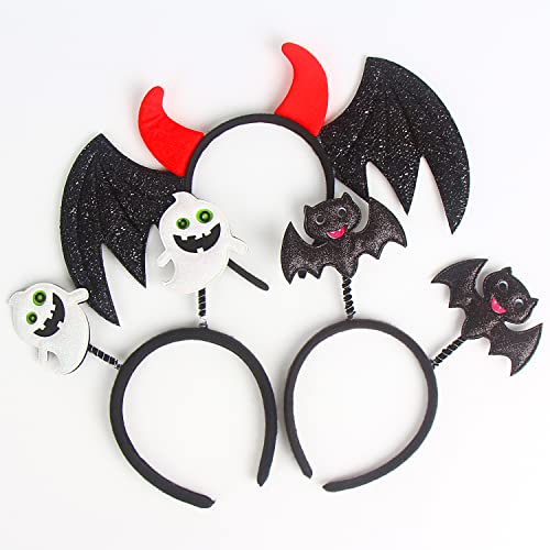 DERAYEE 6 PCS Halloween Headbands, Halloween Costume Cosplay Headbands Halloween Fancy Dress Prop for Party Supplies