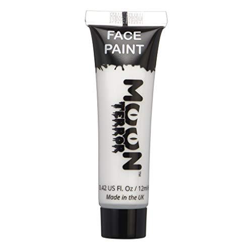Halloween Face Paint Body Paint by Moon Terror | Wicked White | SFX Make up, Special Effects Make up | 12ml