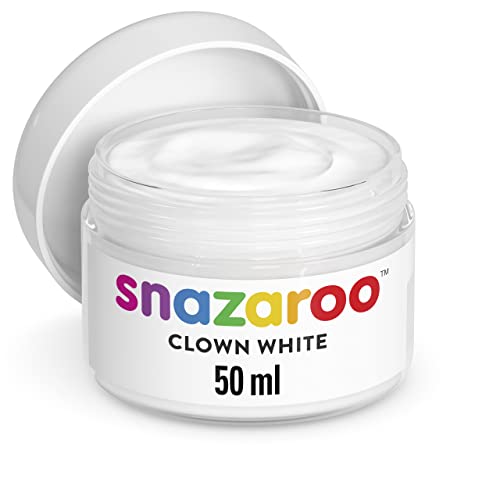 Snazaroo Clown White Creamy Water Based Face Paint 50ml