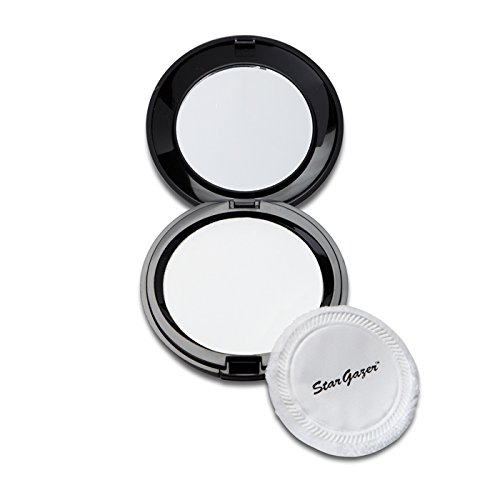 Pressed powder White, pressed powder full cover foundation including mirror and puff applicator