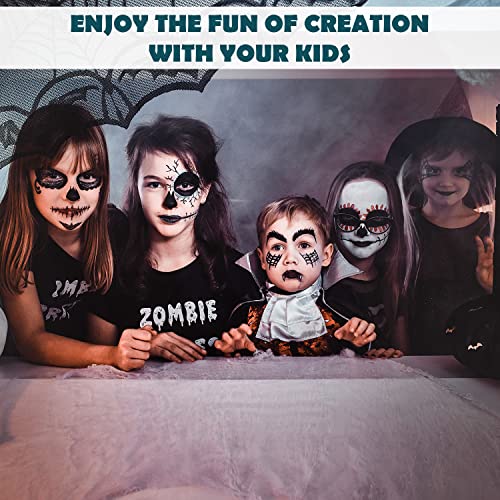 ICY LDN 3 x Large Face & Body Paint Pots Set Red, White, Black, Halloween Makeup, Skull, Zombie, Vampire, Stage Makeup, Halloween Special Effects Makeup for Cosplay FX Makeup Vegan Friendly