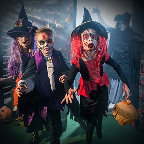 Special Effects Halloween Makeup Set,Afflano Nose & Scar Wax 60g+Coagulated Blood+Stipple Sponge*3+Wax Spatula+Skin Wax Extension Oil,Festival Stage Theatrical Wound Modeling Scar-For Adult/Kid-13 Kit