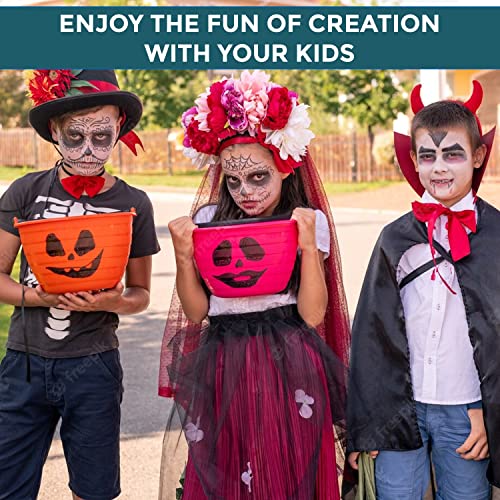 ICY LDN 3 x Large Face & Body Paint Pots Set Red, White, Black, Halloween Makeup, Skull, Zombie, Vampire, Stage Makeup, Halloween Special Effects Makeup for Cosplay FX Makeup Vegan Friendly