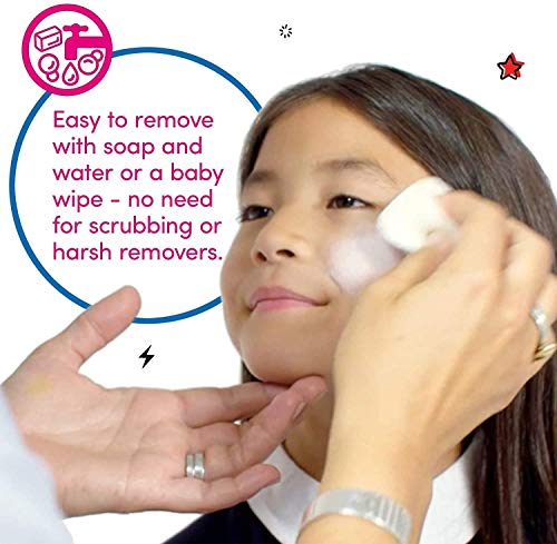 Areema Limited THREE 18ml SNAZAROO FACE & BODY PAINT SET (BLACK, WHITE, BRIGHT RED) ZOMBIE, VAMPIRE HALLOWEEN