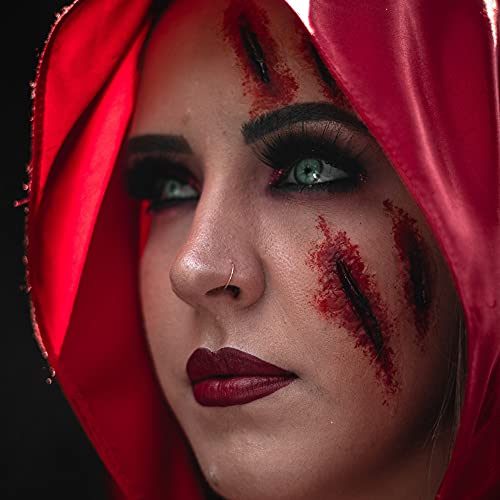 Mysense Scar Wax Kit SFX Make Up Special Effects Fake Molding Wound Skin Wax Body Paint Halloween Set Fake Nose Stage Zombie Cosplay Costume SFX Makeup with Spatula,1.4Oz(40g)