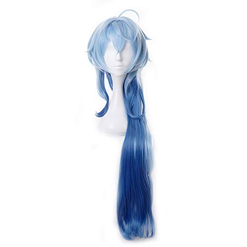 Anime Cosplay Wig, Genshin Impact Wig, with Free Wig Cap, for Halloween, Party, Carnival, Nightlife, Concerts, Weddings (Ganyu)