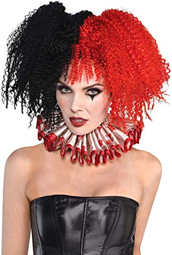 Amscan 845798-55 - Adults Jesterina Clown Wig Ladies Halloween Party Fancy Dress Accessory
