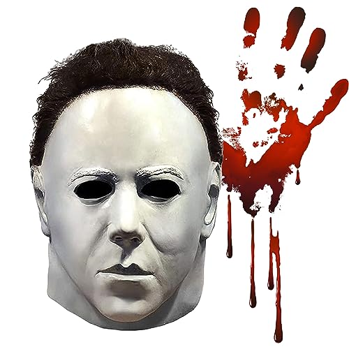 Applysu Michael Myers Masks For Men, Halloween Face Masks for Adults Creepy Costume Cosplay Masks, Scary Masks for Adults Men2022 New (style 3)