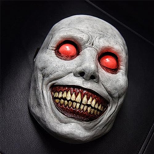 Halloween Mask, Smiling Demons Scary Mask, Halloween Cosplay Mask, Creepy Halloween Mask for Halloween Party Halloween Costumes, Halloween Novelty Mask with Red Eyes for Adult