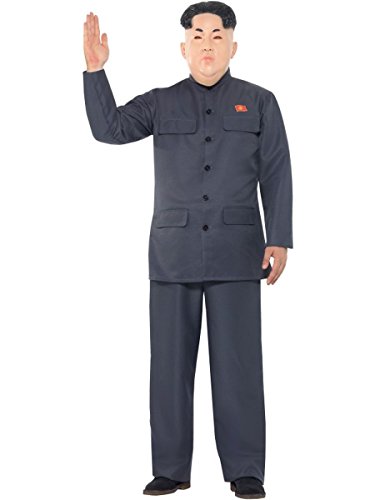 Smiffys 47203M Dictator Costume, Grey, M - UK size 38"-40"