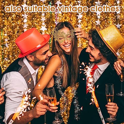 WLLHYF Masquerade Mask for Women Lace Mask for Couples Adults Masquerade Party Prom Ball Costume Party Photo Shoot Halloween Carnival Supplies (Gold)