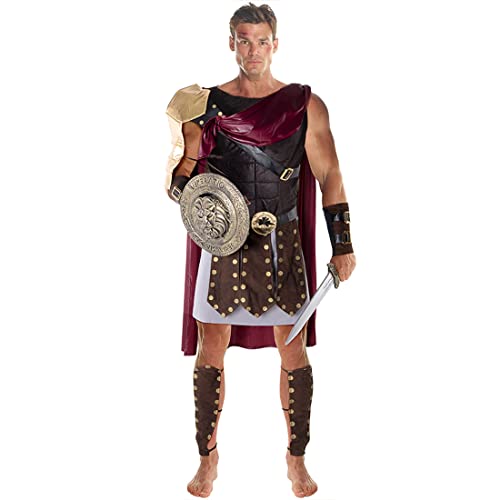 Morph Men's Legionnaire Roman Costume, Men's Gladiator Costume, Men's Spartan Costume, Carnival Costume, Halloween Costume, Size XL