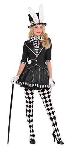 Amscan 847838-55 - Ladies Dark Mad Hatter World Book Day Fancy Dress Costume Size: 14-16