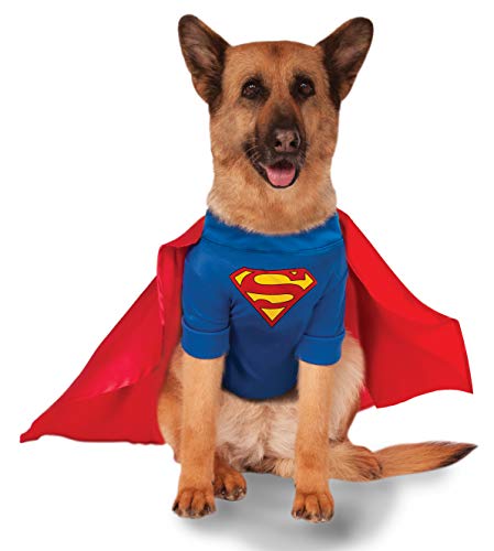 Rubie's unisex adult 580283 Official Rubie s DC Comic Superman Pet Dog Costume Super Hero Gift Big Dog Size XXL, Multi-colored, XXL UK