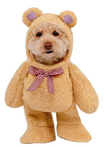 Official Rubie's Walking Teddy Bear Pet Costume, Size Medium