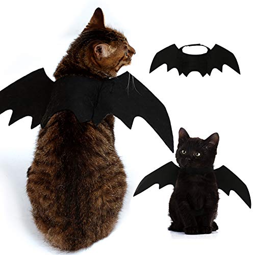 Halloween Pets Costume Dcecorations for Puppy Cat Dogs Hats Bat Wings (Small Bat Wings(suit for cats,small dogs))