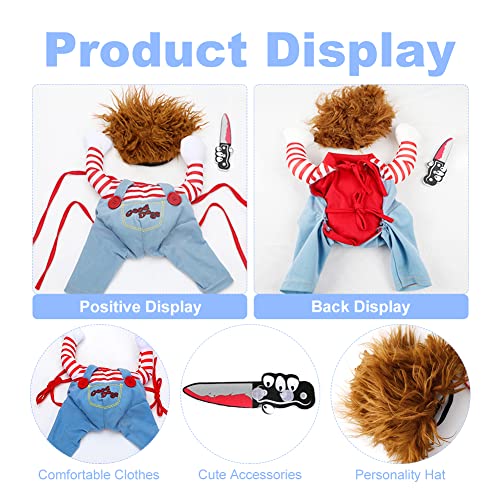 Dog Halloween Costumes, Dog Halloween Costume Pet Cosplay Party Suit, Funny Pet Costume, Christmas Party Role Playing Dress Ups and Costumes for Dogs (M)