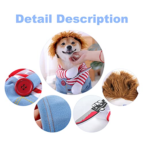 Dog Halloween Costumes, Dog Halloween Costume Pet Cosplay Party Suit, Funny Pet Costume, Christmas Party Role Playing Dress Ups and Costumes for Dogs (M)