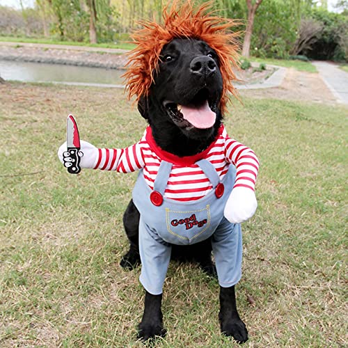 Dog Halloween Costumes, Dog Halloween Costume Pet Cosplay Party Suit, Funny Pet Costume, Christmas Party Role Playing Dress Ups and Costumes for Dogs (M)