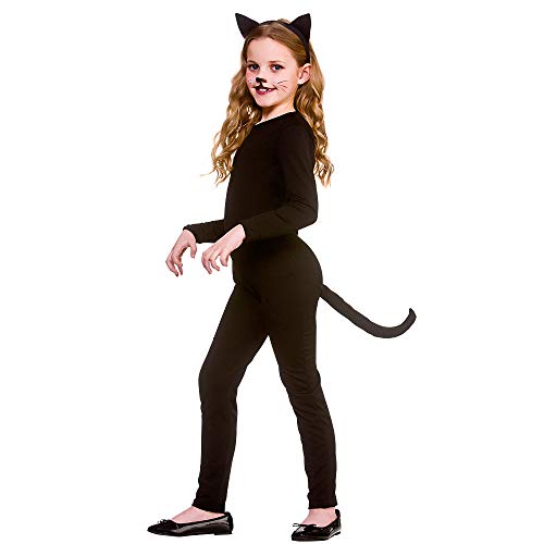Girls Black Cat Fancy Dress Costume - Large (8-10 Years)