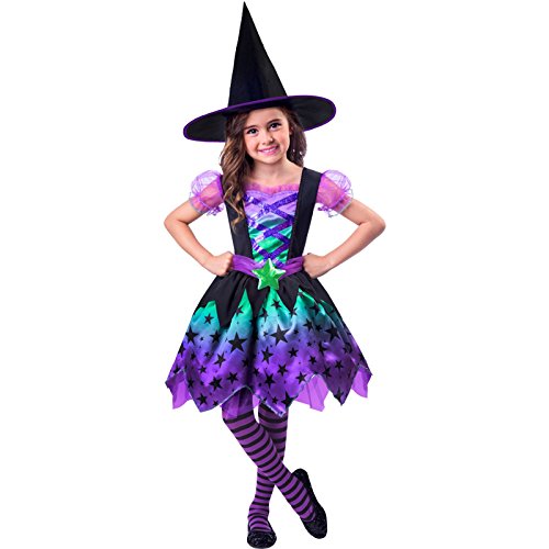 Amscan 9902768 - Girls Spell Casting Cutie Witch Halloween Costume - Age 5-6 Yrs