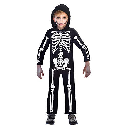 Amscan 9911787 Child Kids Halloween Skeleton Fancy Dress Costume Age 3-4 Years, Unisex Children, Multi-Coloured