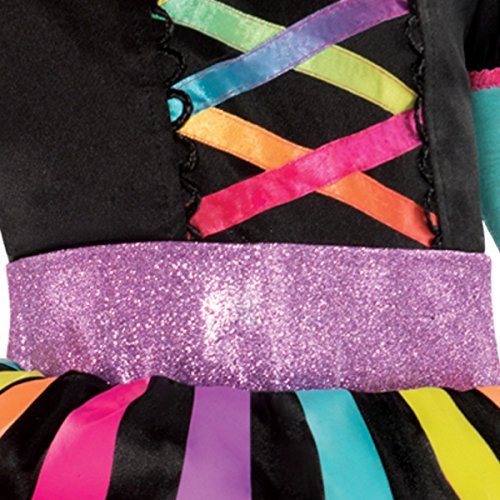 Child Girls Miss Matched Witch Fancy Dress Halloween Costume (Age 4-6 Years)