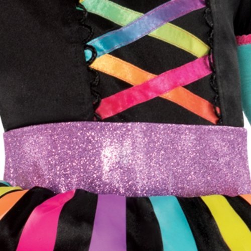 Child Girls Miss Matched Witch Fancy Dress Halloween Costume (Age 3-4 Years)