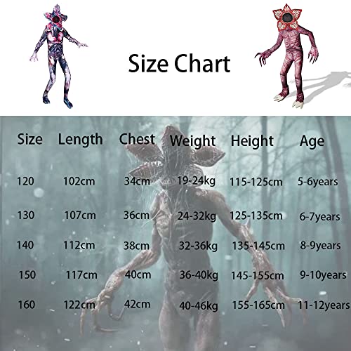 Econbitiry Scary Halloween Costume Horror Boys Costume Kids jumpsuit Cosplay with mask Costume for boys 5-12 Years…