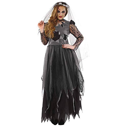 Fun Shack Halloween Costumes For Women, Corpse Bride Costume Women, Zombie Bride Halloween Costume Adult, Dead Bride Costume, XXX-Large