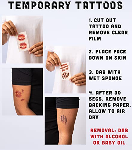 7pcs Zombie Medic - Halloween Costumes For Men - Adult & Teen One Size Fits All - 2022 Trending Fancy Dress - UK Based Brand