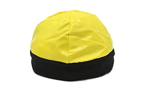 90s Celebrity Costume - Adults Yellow & Black Shell Suit + Matching Hat + Sunglasses + Gold Chain + Black Goatee - Funny Rapper Halloween Stag Do Fancy Dress Costume (Size: Medium)