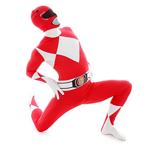 Morphsuits Men's Power Rangers Adult Sized Costume, Red, L UK